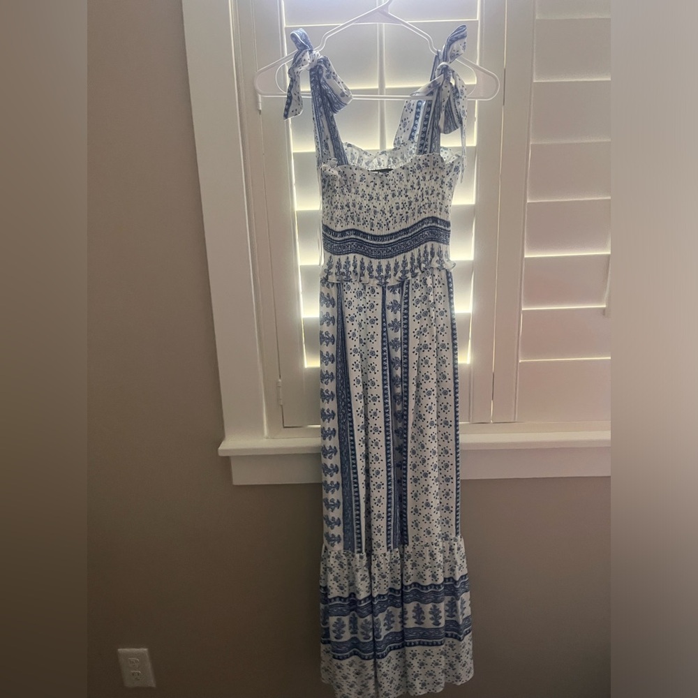printed maxi dress